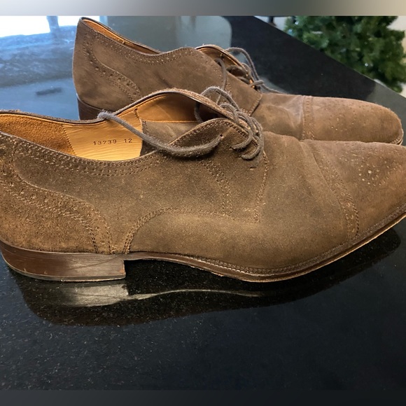 Brown suede magnanni derby’s - Picture 2 of 5